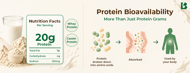 Featured image of the blog What is Protein Bioavailability? The Protein Story Doesn't End at the Label