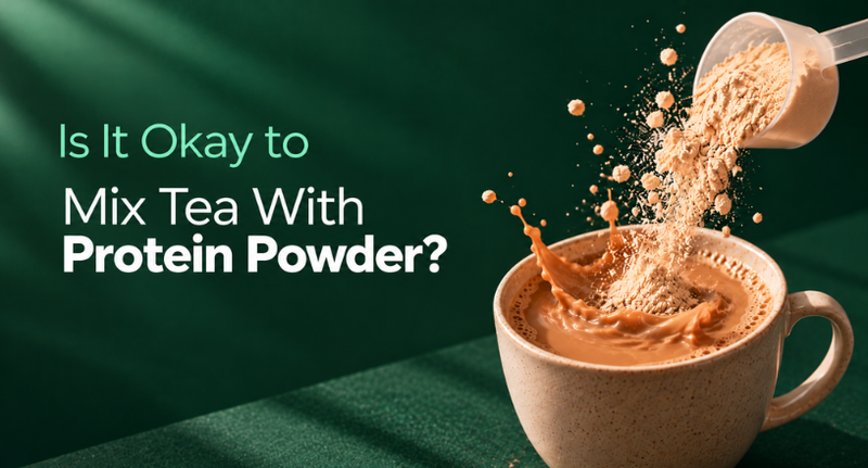 featured image of the blog Is It Okay to Mix Tea With Protein Powder?