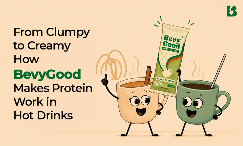 Featured image of How We Made Protein Work in Hot Chai and Coffee: The Science Behind BevyGood